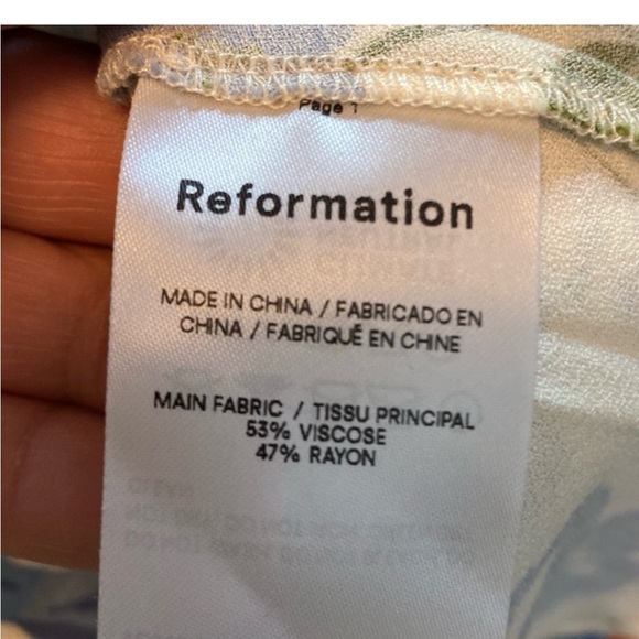 Reformation Bea A-line midi Skirt Sunnie Lucca Floral Print Size 4 - Picture 6 of 6